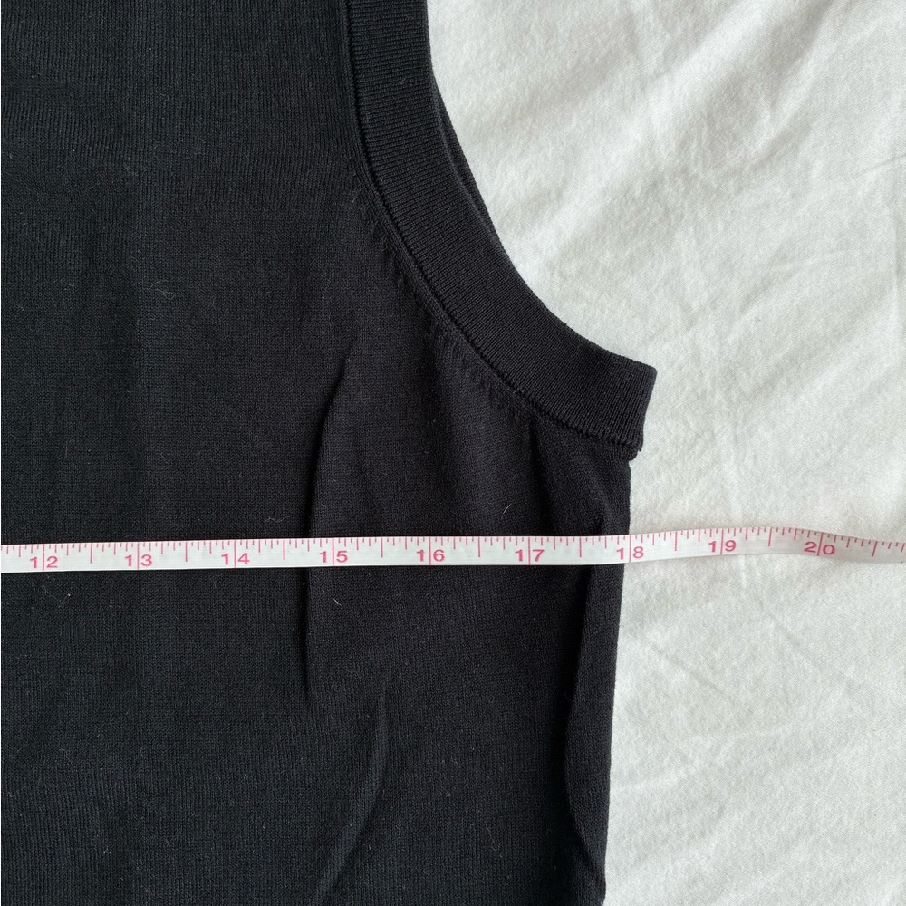 NWOT J.Crew Jackie Cotton-blend Knit Shell in Black, Size Large - Picture 5 of 8
